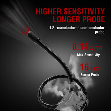 HVAC Refrigerant Leak Detector|2025 Upgrade| Aprvtio ALD-200 PRO Freon& Combustible Gas Leak Detector, 2.6' Large Screen, Freon Sniffer Teater Visual and Audible Alarm for R134a R32 R454B